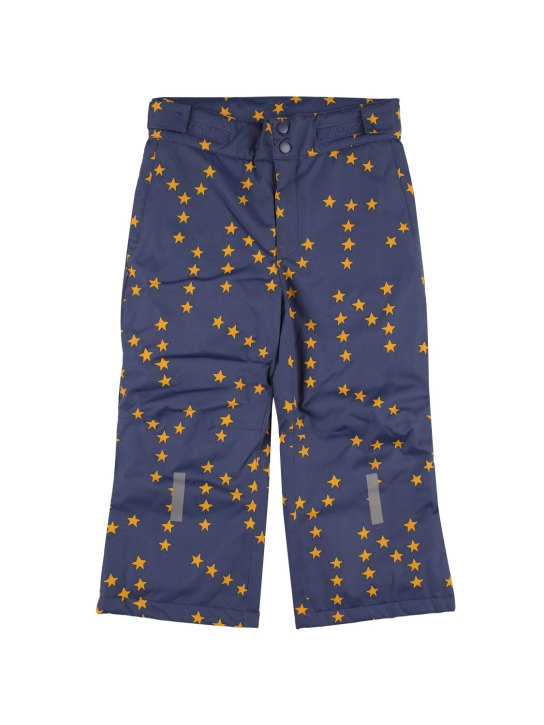 Tiny Cottons: Pantaloni sci imbottiti in nylon stampato - Navy - kids-boys_0 | Luisa Via Roma