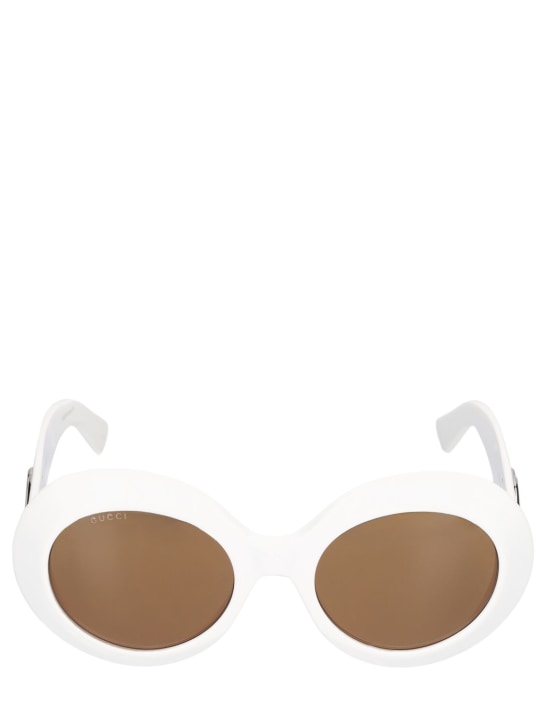 Gucci: Sonnenbrille aus Acetat "GG1647S" - Weiß - women_0 | Luisa Via Roma
