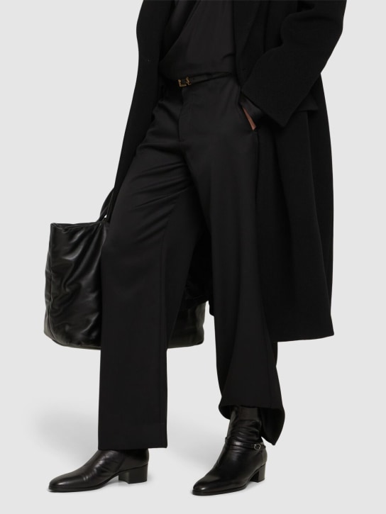Saint Laurent: Stivali Vlad 45 in pelle con zip - Nero - men_1 | Luisa Via Roma