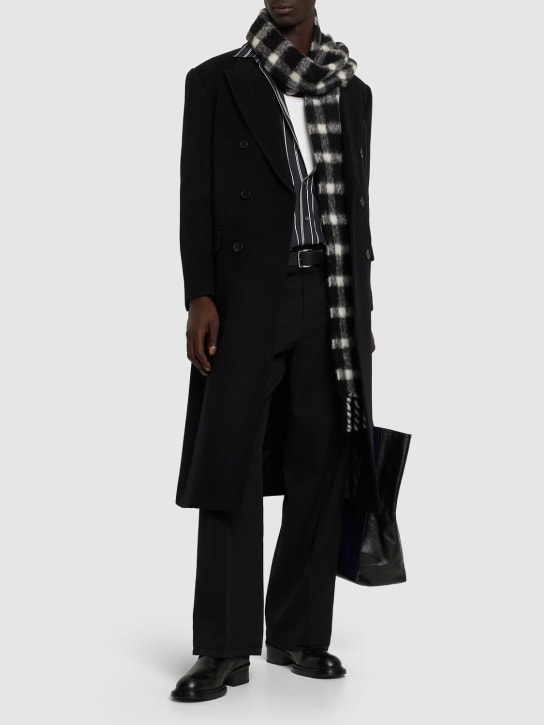 Dunst: Manteau unisexe en laine à double boutonnage - Noir - men_1 | Luisa Via Roma