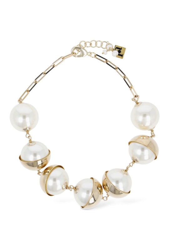 Rosantica: Halskette „Aria“ - Gold/Weiß - women_0 | Luisa Via Roma
