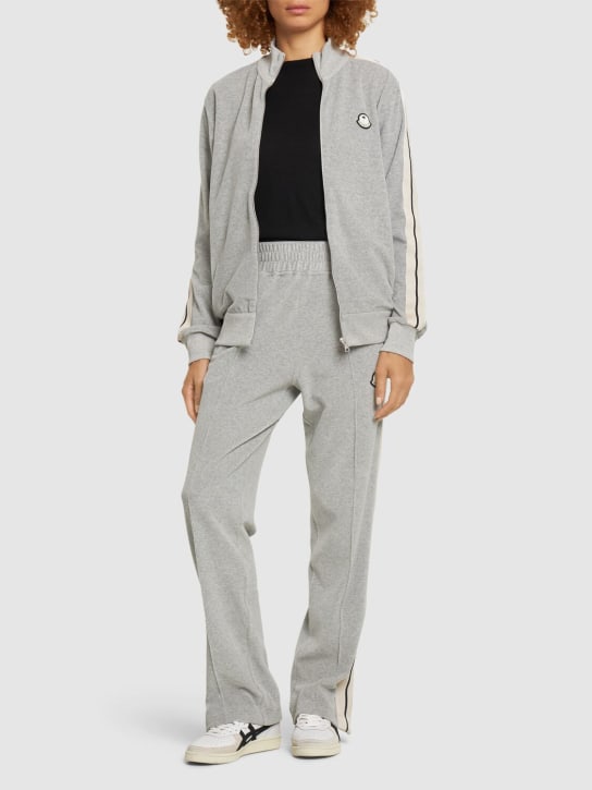 Moncler Genius: Moncler x Palm Angels zip-up sweatshirt - Grey - women_1 | Luisa Via Roma
