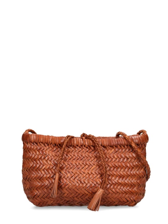 Dragon Diffusion: Sac porté épaule mini en cuir Minsu - Brun Roux - women_0 | Luisa Via Roma