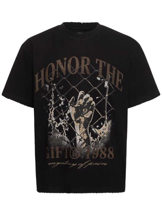 Honor the Gift: Mystery Of Pain t-shirt - 블랙 - men_0 | Luisa Via Roma