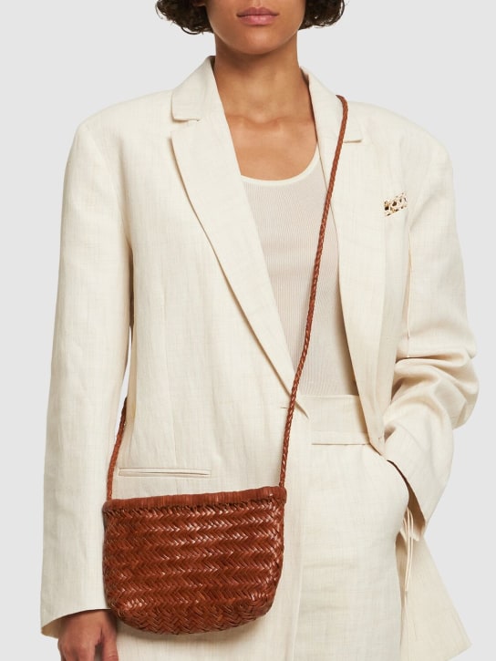 Dragon Diffusion: Mini Minsu leather shoulder bag - Tan - women_1 | Luisa Via Roma