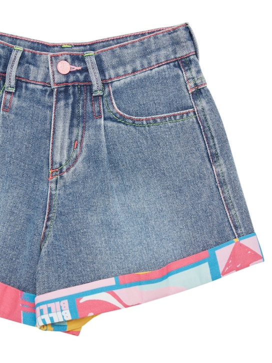 Billieblush: Denim shorts - Denim - kids-girls_1 | Luisa Via Roma