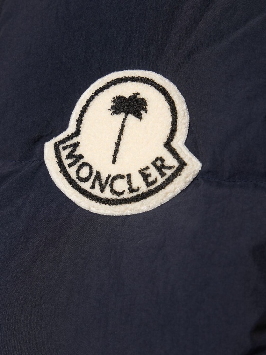 Moncler Genius: Moncler x Palm Angels down bib vest - Azul Medianoche - women_1 | Luisa Via Roma