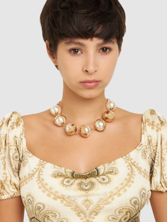 Rosantica: Halskette „Aria“ - Gold/Weiß - women_1 | Luisa Via Roma