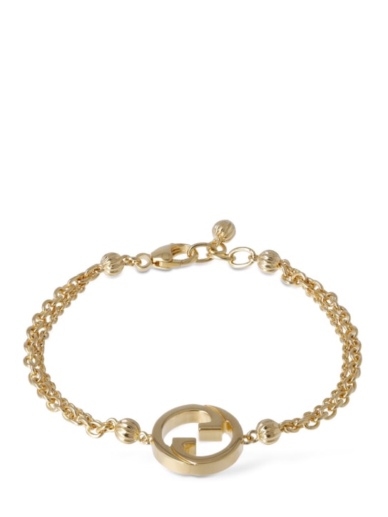 Gucci: Gucci Blondie brass bracelet - Gold - women_0 | Luisa Via Roma