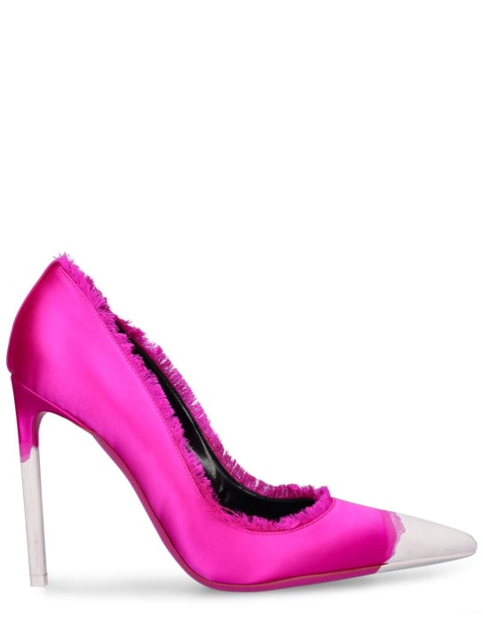 Tom Ford: 105mm Painted satin sandals - Fuchsia - women_0 | Luisa Via Roma