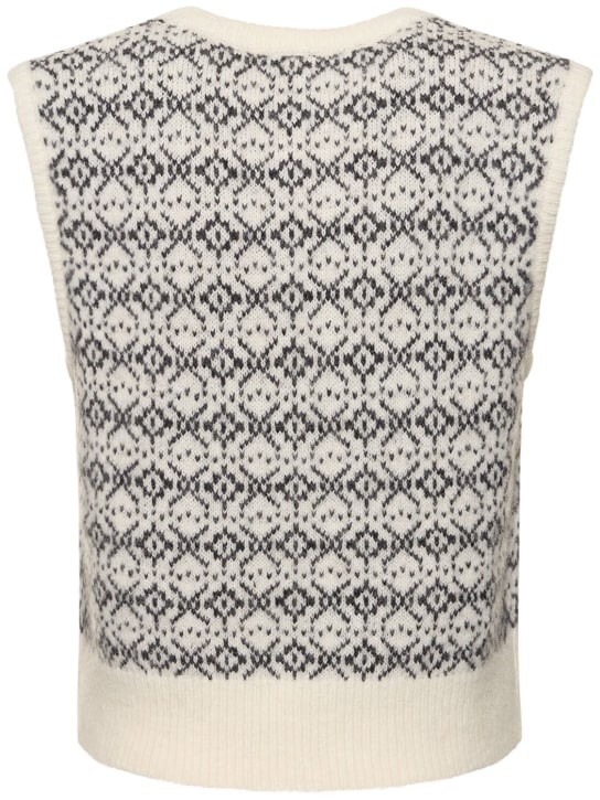 Gilet en jacquard de laine mélangée verbier The Garment Femme