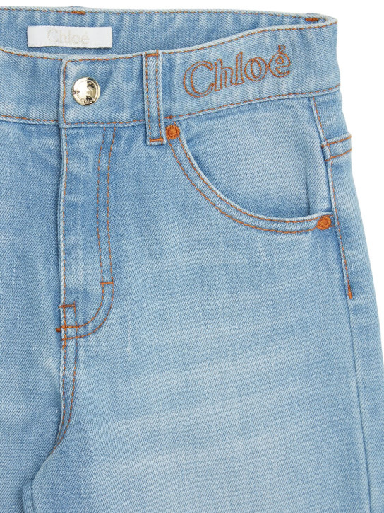 Chloé: Jeans in denim - Denim - kids-girls_1 | Luisa Via Roma