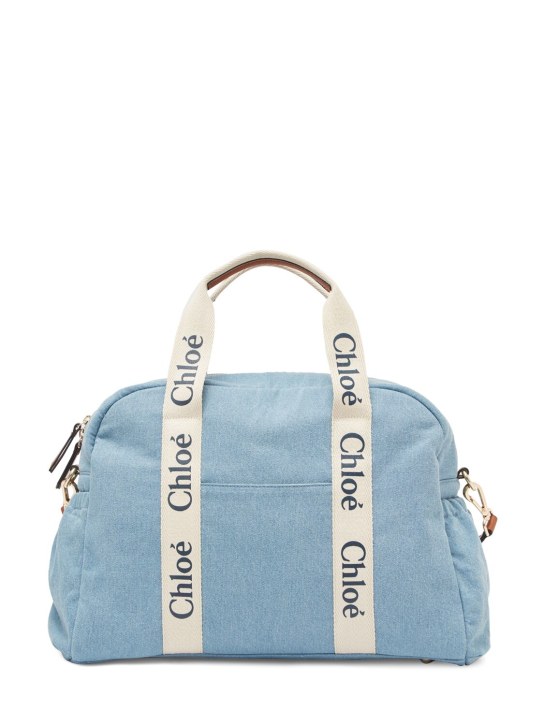 Chloé: Denim changing bag - kids-girls_1 | Luisa Via Roma