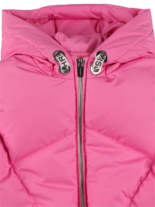 Khrisjoy: Quilted nylon down jacket - Fuchsia - kids-girls_1 | Luisa Via Roma