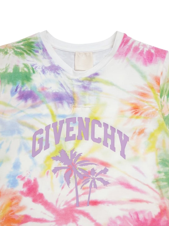 Givenchy: Camiseta de algodón jersey - Multicolor - kids-girls_1 | Luisa Via Roma