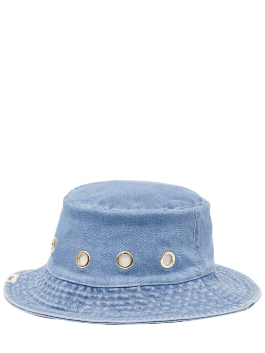 Chloé: Denim bucket hat - Denim - kids-girls_1 | Luisa Via Roma