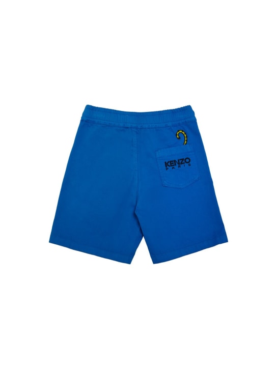 Kenzo Kids: Shorts aus Baumwollmischung - Royal Blau - kids-boys_1 | Luisa Via Roma