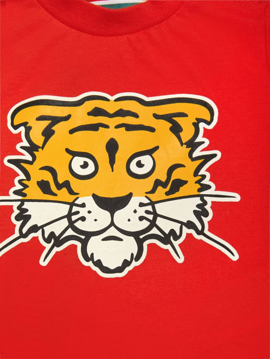 Kenzo Kids: T-shirt en jersey de coton & short - Rouge - kids-boys_1 | Luisa Via Roma