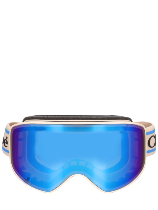 Chloé: Mountaineering ski goggles - Beige/Multi - women_0 | Luisa Via Roma