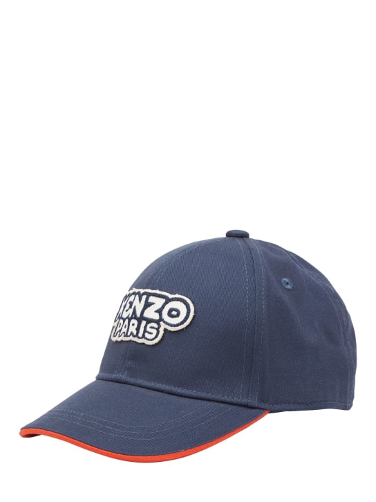 Kenzo Kids: Cotton twill baseball hat - Navy - kids-boys_1 | Luisa Via Roma