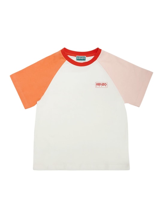 Kenzo Kids: T-shirt in cotone - Bianco - kids-boys_0 | Luisa Via Roma