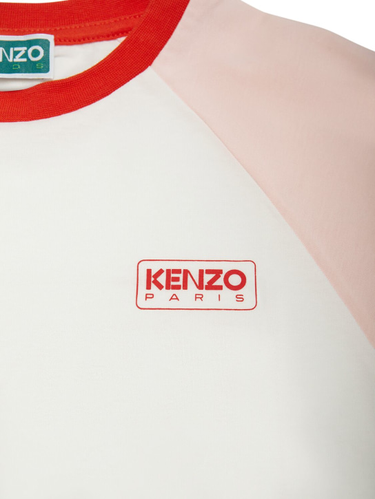 Kenzo Kids: 코튼 티셔츠 - 화이트 - kids-boys_1 | Luisa Via Roma
