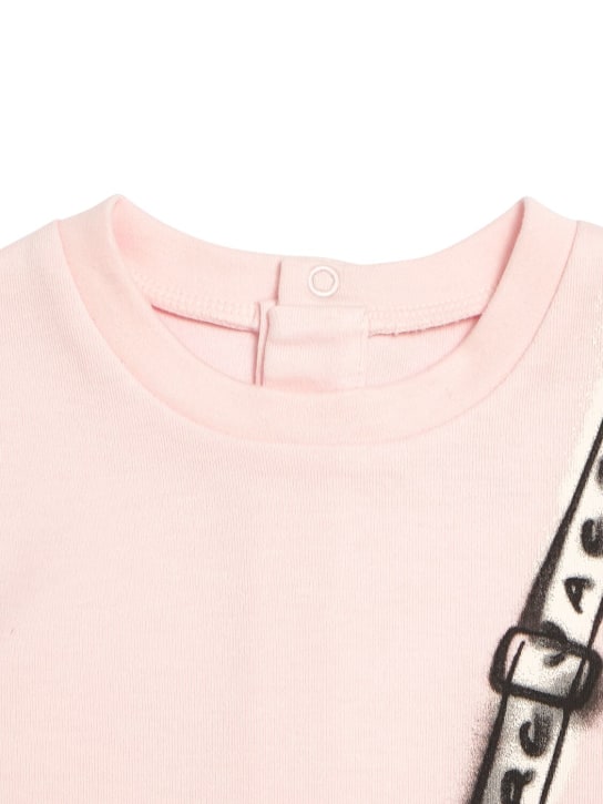 Marc Jacobs: Cotton jersey dress - Pink - kids-girls_1 | Luisa Via Roma