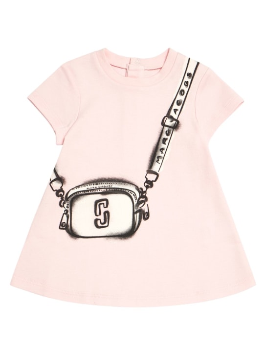 Marc Jacobs: Cotton jersey dress - Pink - kids-girls_0 | Luisa Via Roma