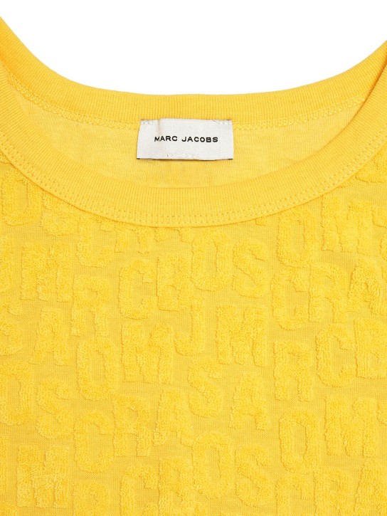 Marc Jacobs: Cotton terry jacquard bra - Yellow - kids-girls_1 | Luisa Via Roma