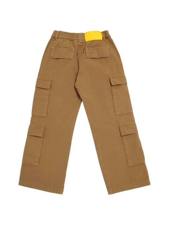 Marc Jacobs: Pantalon cargo en coton tissé - Beige - kids-girls_1 | Luisa Via Roma