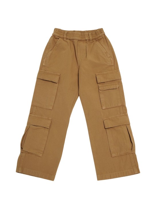 Marc Jacobs: Pantalones cargo de algodón - Beige - kids-boys_0 | Luisa Via Roma