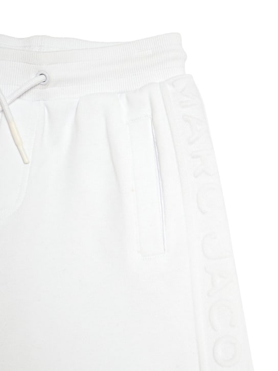 Marc Jacobs: Shorts in felpa di cotone - Bianco - kids-boys_1 | Luisa Via Roma