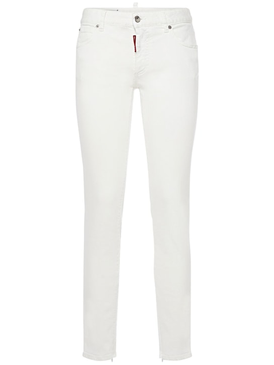 Dsquared2: Enge Jeans „Twiggy“ - Weiß - women_0 | Luisa Via Roma