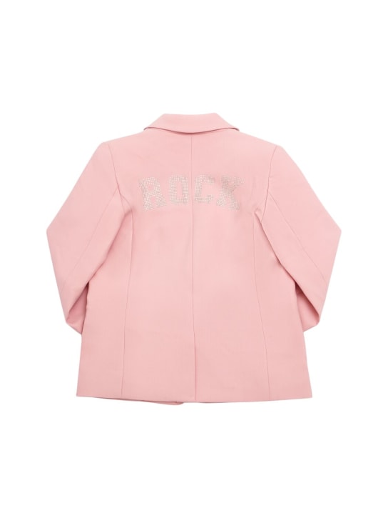 Zadig&Voltaire: Embellished twill jacket - Pink - kids-girls_0 | Luisa Via Roma