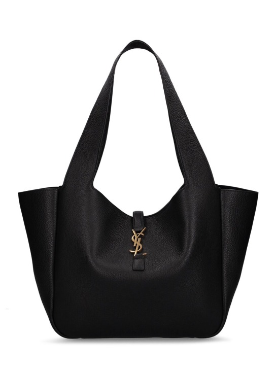 Saint Laurent: Le 5 À 7 Bea leather shoulder bag - Black - women_0 | Luisa Via Roma