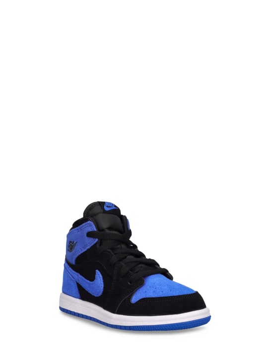 Nike: Sneakers Jordan 1 Retro High OG - Bleu/Noir - kids-boys_1 | Luisa Via Roma