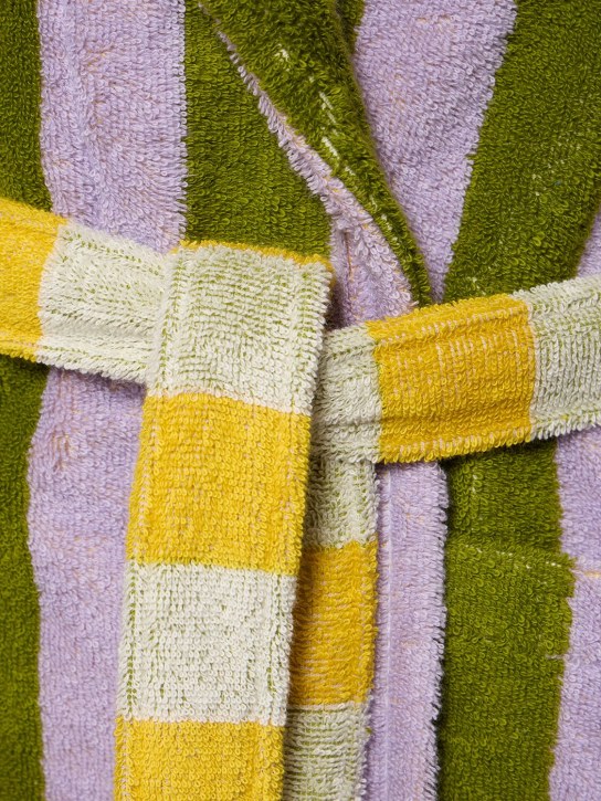 Dusen Dusen: Peignoir en coton mélangé Sea Stripe - Multicolore - women_1 | Luisa Via Roma