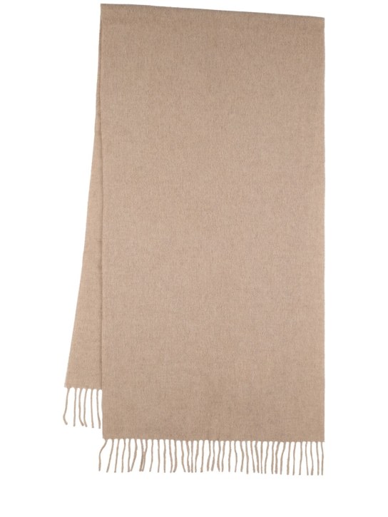 Toteme: Classic wool scarf - Beige - women_0 | Luisa Via Roma