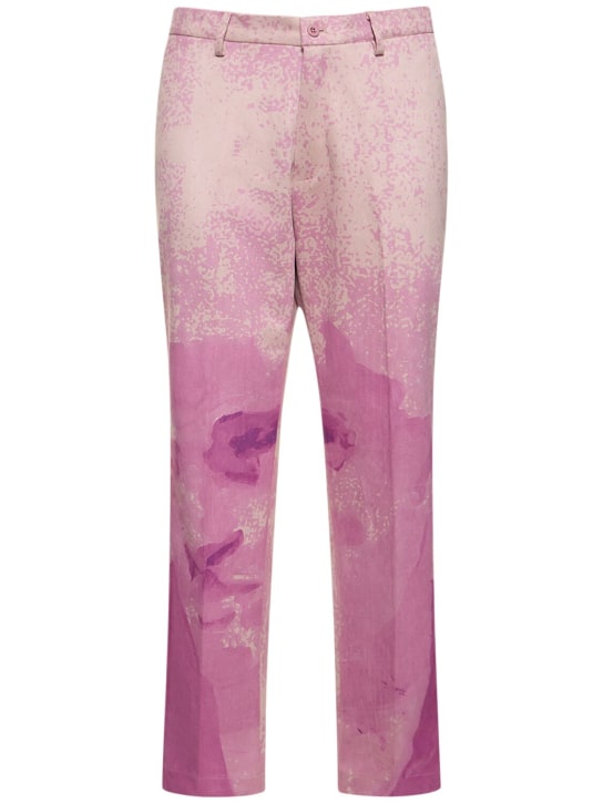 KidSuper Studios: Portrait pants - Pink/Purple - men_0 | Luisa Via Roma