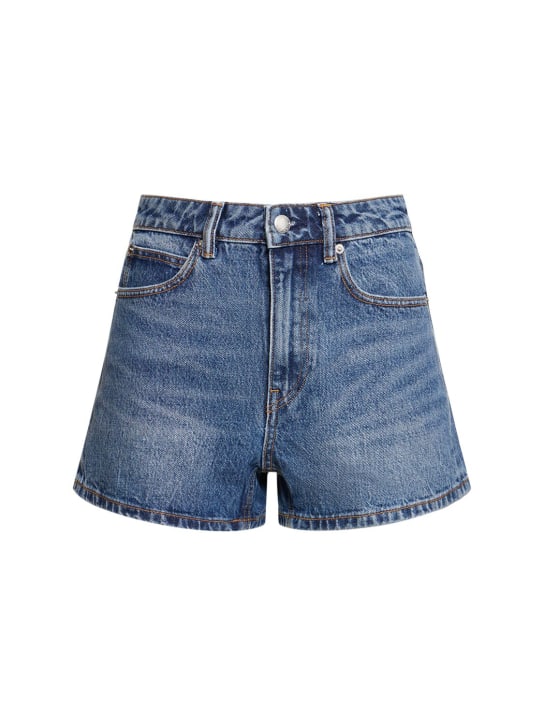 Alexander Wang: 5 Pocket vintage denim shorts - Blue - women_0 | Luisa Via Roma