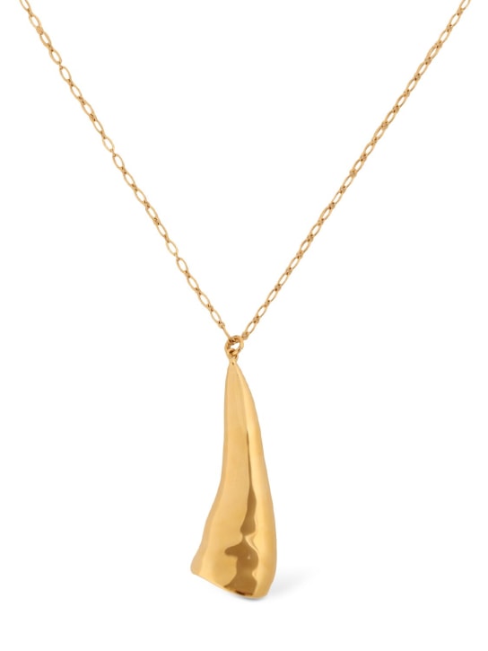 Chloé: Blooma pendant necklace - Bright Gold - women_0 | Luisa Via Roma