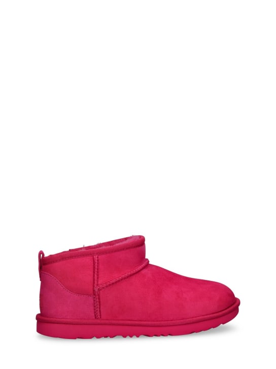 Ugg: Classic Ultra Mini shearling boots - Fuchsia - kids-girls_0 | Luisa Via Roma