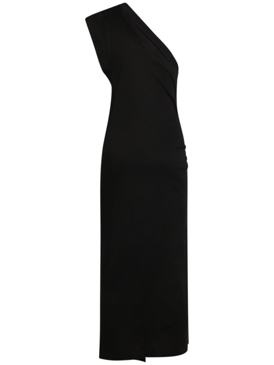 Isabel Marant: Vestido midi de algodón - Negro - women_1 | Luisa Via Roma