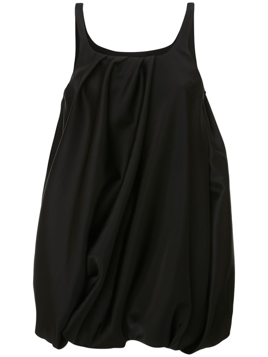 JW Anderson: Twisted satin mini dress - Black - women_0 | Luisa Via Roma