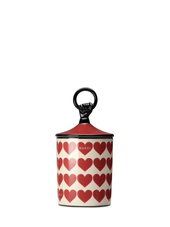Gucci: Gucci hearts wax hand candle - Red/Ivory - ecraft_0 | Luisa Via Roma