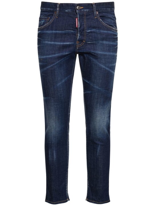 Dsquared2: Jeans aus Stretch-Baumwolldenim „Skater“ - Blau - men_0 | Luisa Via Roma