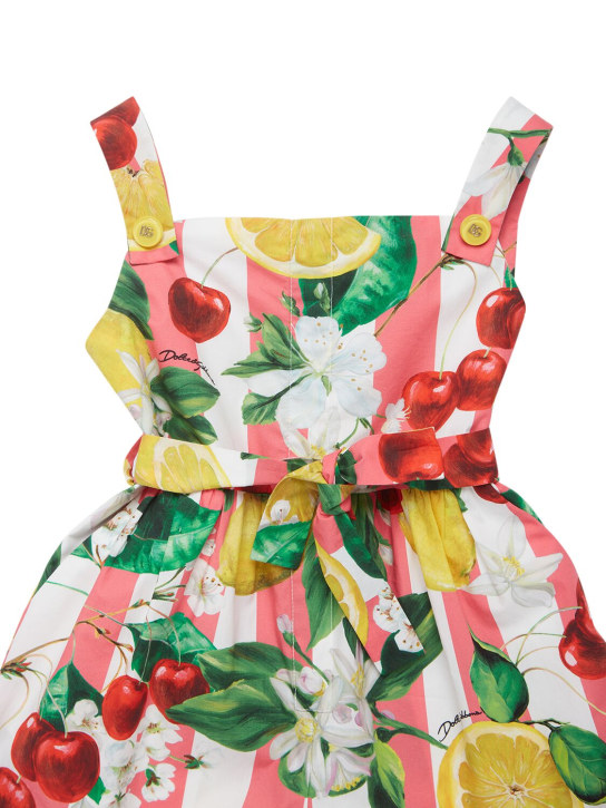 Dolce&Gabbana: Printed cotton jumpsuit - Multicolor - kids-girls_1 | Luisa Via Roma