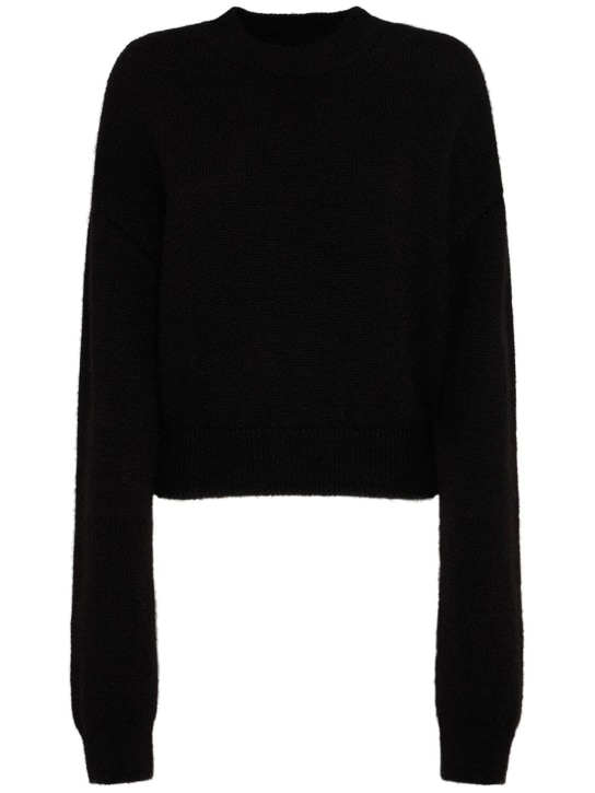 Jacquemus: Suéter de lana - Negro/Gris - women_0 | Luisa Via Roma