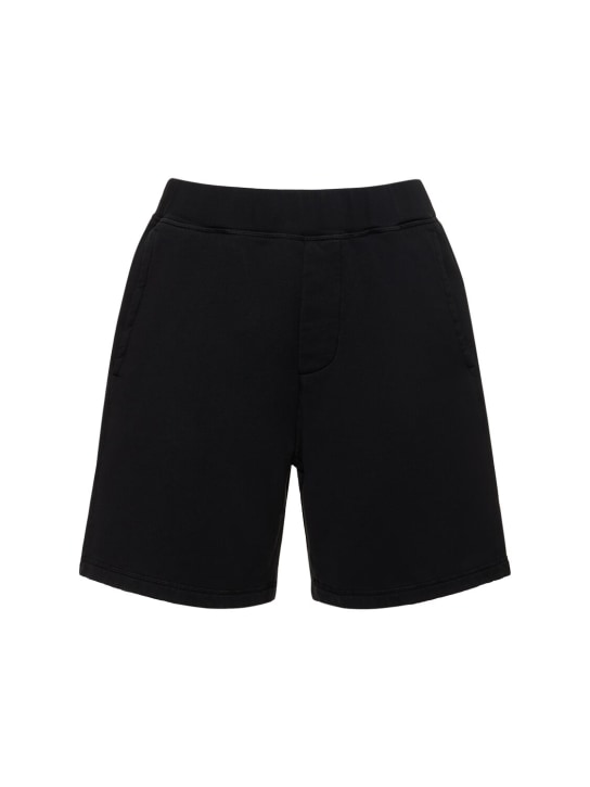 Dsquared2: Shorts de algodón - Negro - men_0 | Luisa Via Roma