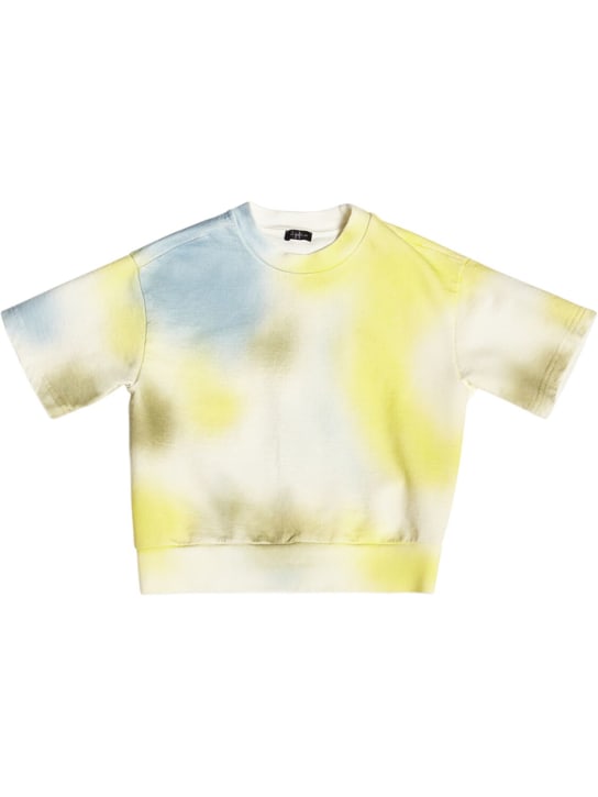 Il Gufo: T-shirt sweat en coton & short en molleton - Multicolore - kids-boys_1 | Luisa Via Roma